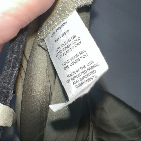 Show Me Your Mumu Verona Maxi Slip Dress M Moss Green Luxe Satin Bridesmaid - Picture 8 of 10